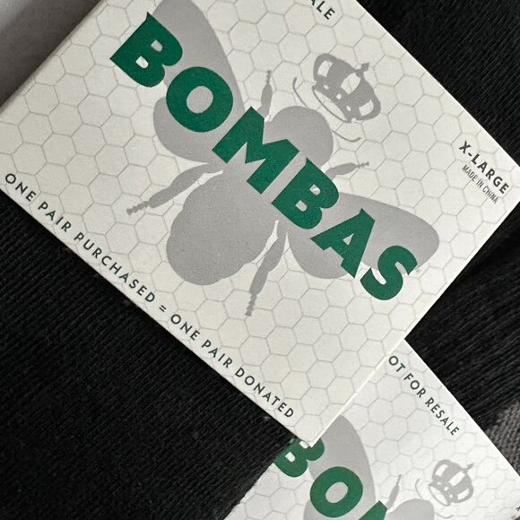 Bombas | 3 Pairs of Men's XL Black Crew Socks - Picture 3 of 5